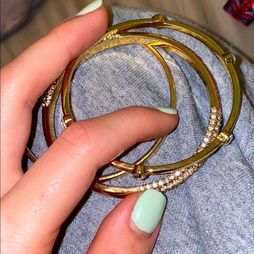 3 Piece Faux Gold Bracelet Set